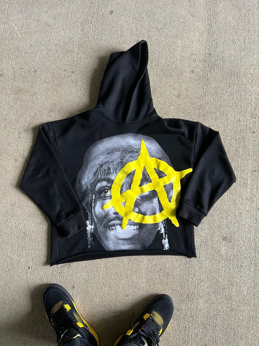 Big face Lil boat cropped hoodie