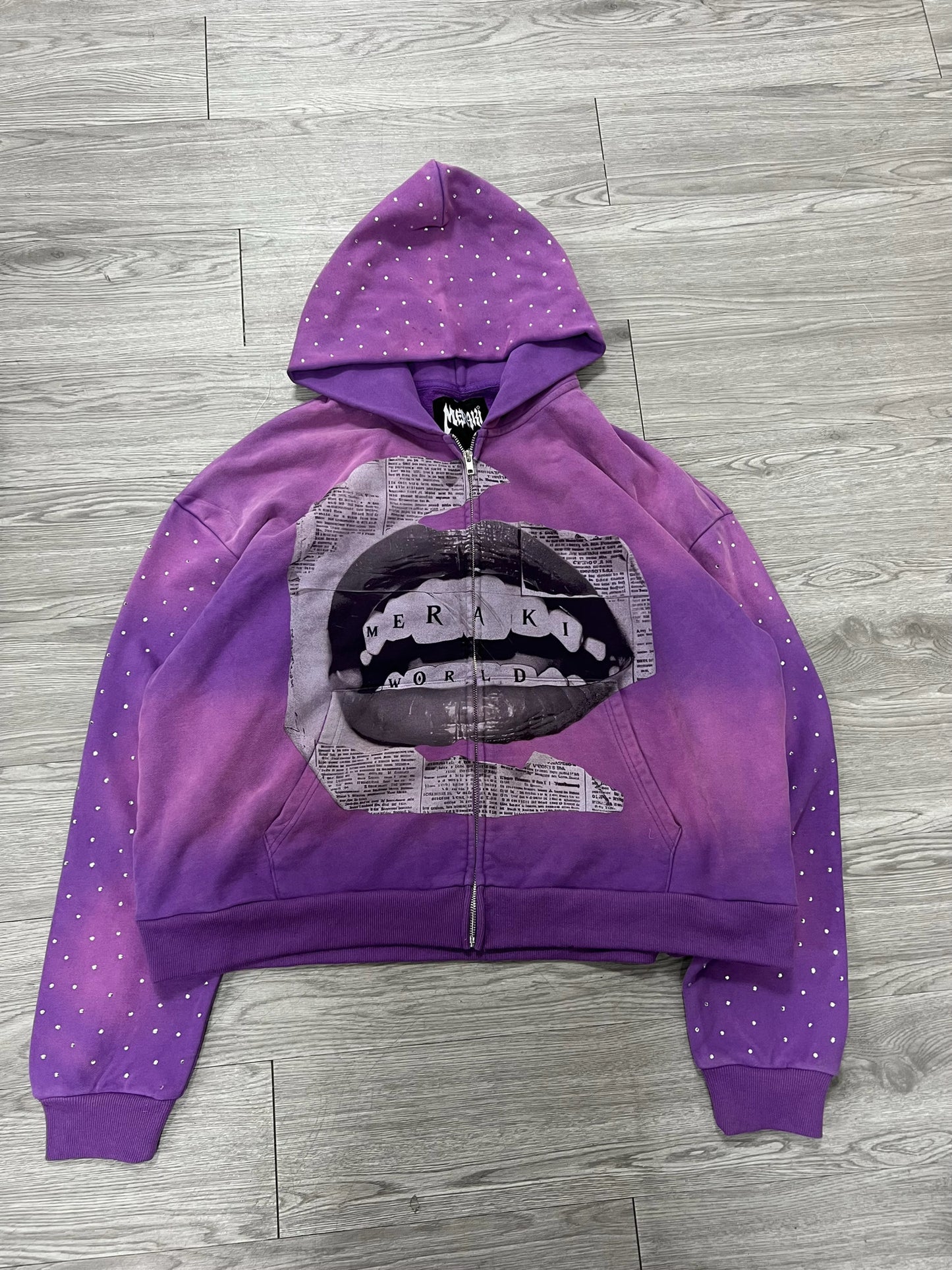 Purple MW ‘Diamond Bite’ Zip up
